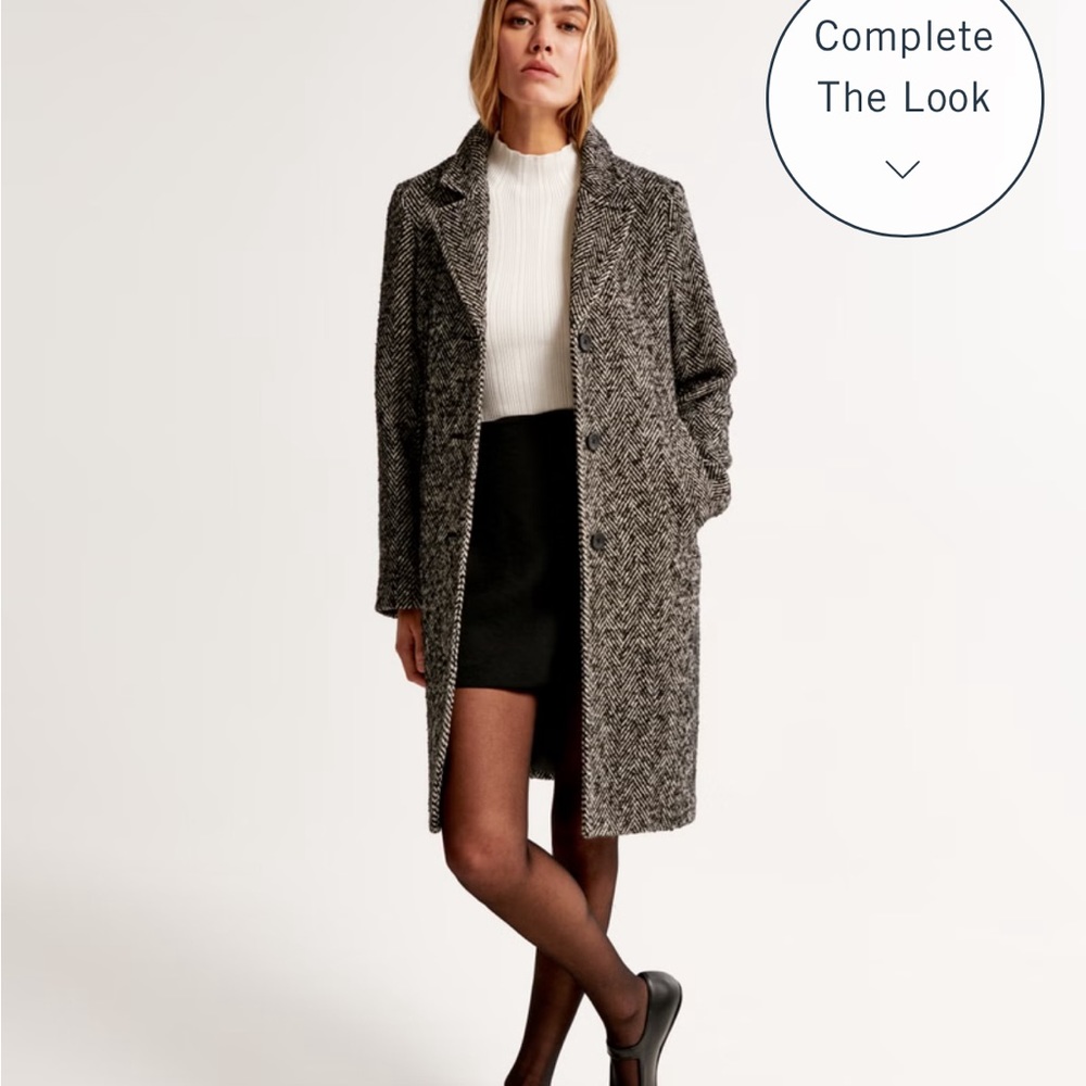 Abercrombie Textured Dad coat